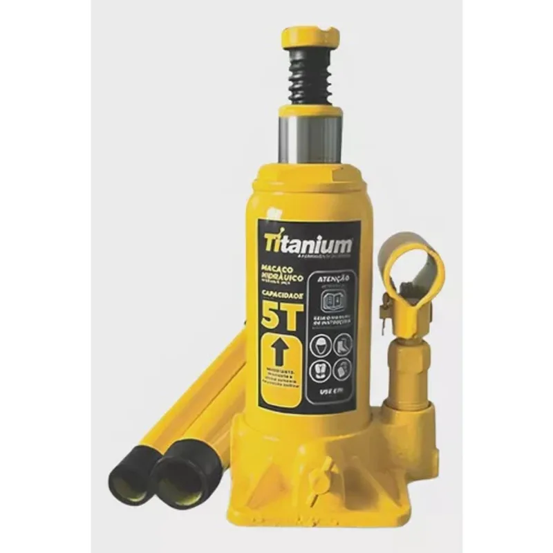 Macaco Hidráulico Tipo Garrafa 5 Tonelada R-7425 - Titanium