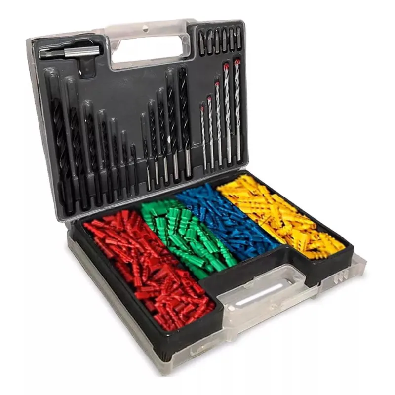 Kit Jogo De Brocas Bits e Buchas Com 300 Peças Max Drill 07427 + Maleta - Titanium - Não Disponível - Construção E Ferramentas