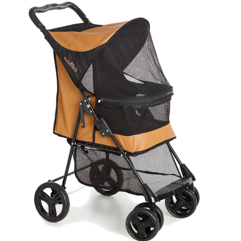 Carrinho de Bebe para Pet Lecco Caramelo - Galzerano
