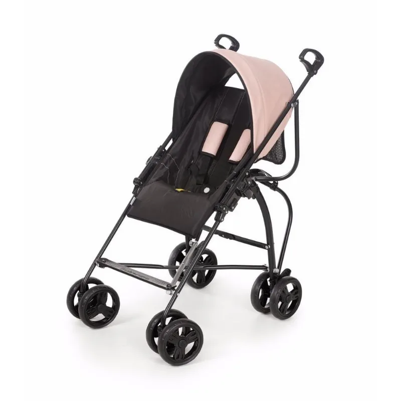 Carrinho de Bebê Campora Galzerano Preto e Rosa