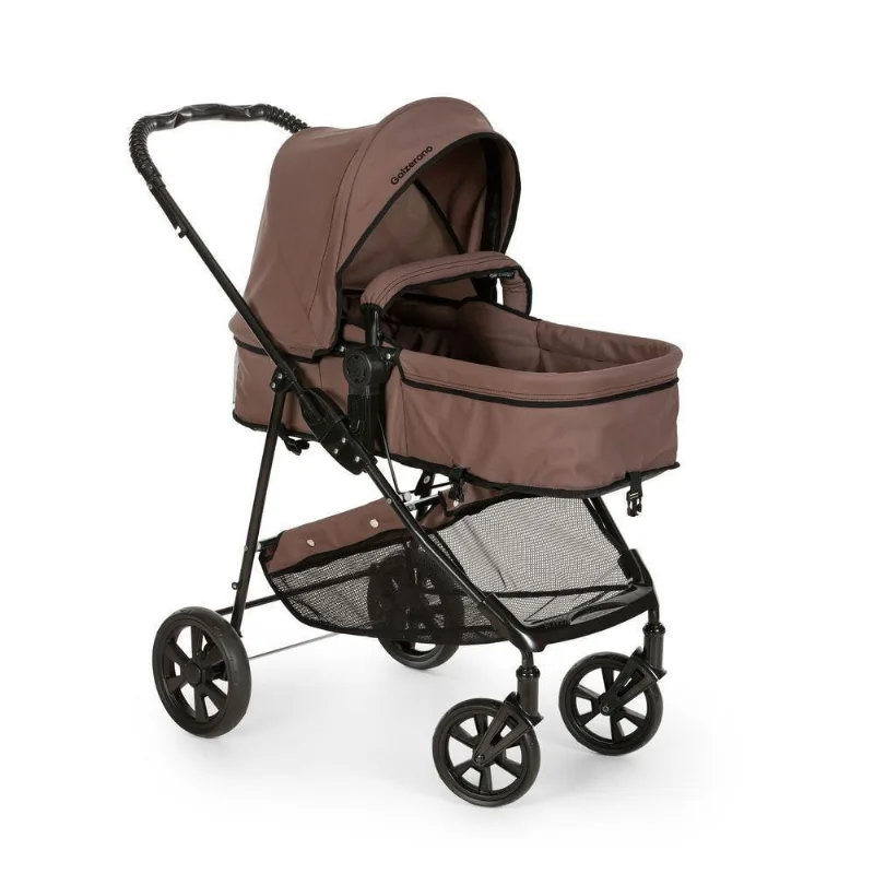 Carrinho De Bebê Galzerano Napoli De 0 Meses Até 15kg Chocolate U