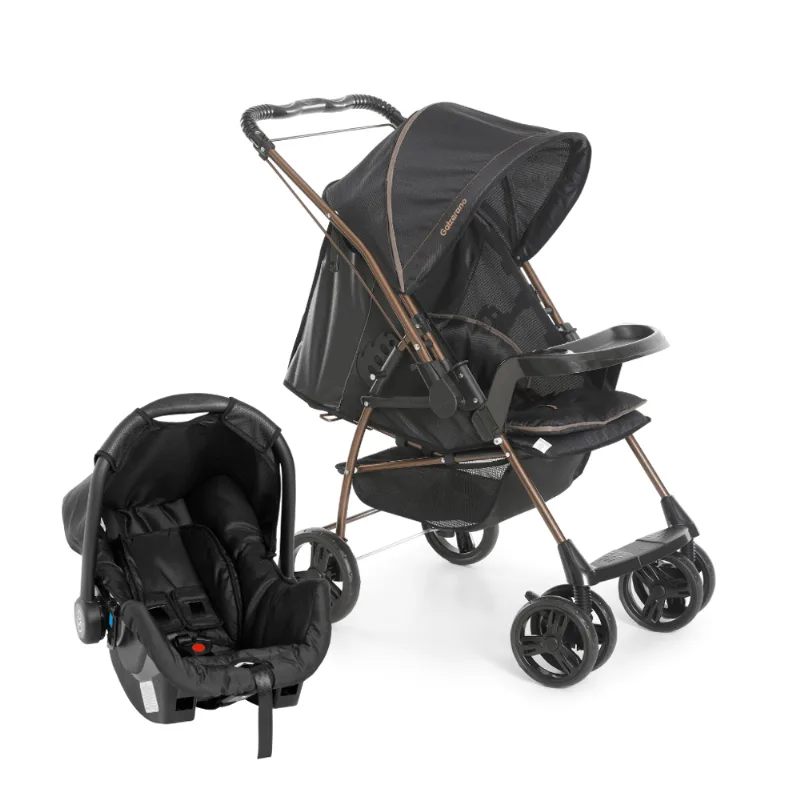 Carrinho Travel System Milano Reversível II Perto e Cobre - Galzerano