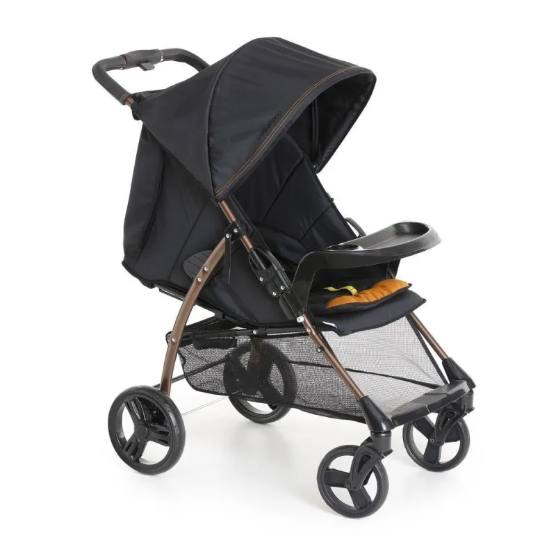 Carrinho De Bebê Galzerano San Remo 1041 De 0 Meses Até 22kg Preto E Cobre - Galzerano