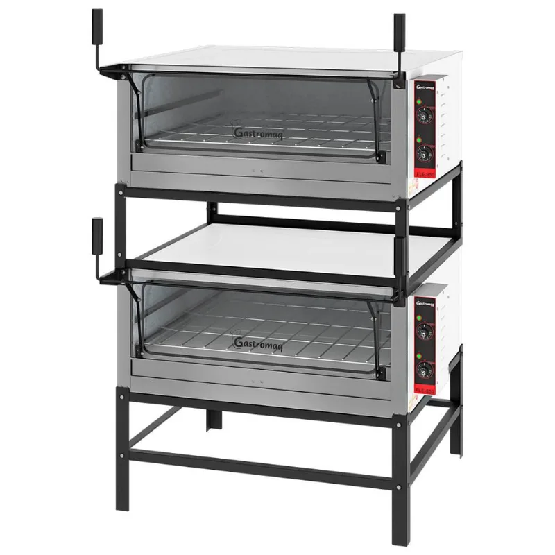 Forno Lastro Elétrico Gastromaq Epóxi Duplo 95cm Porta Guilhotina 220V fled 950 pg G2