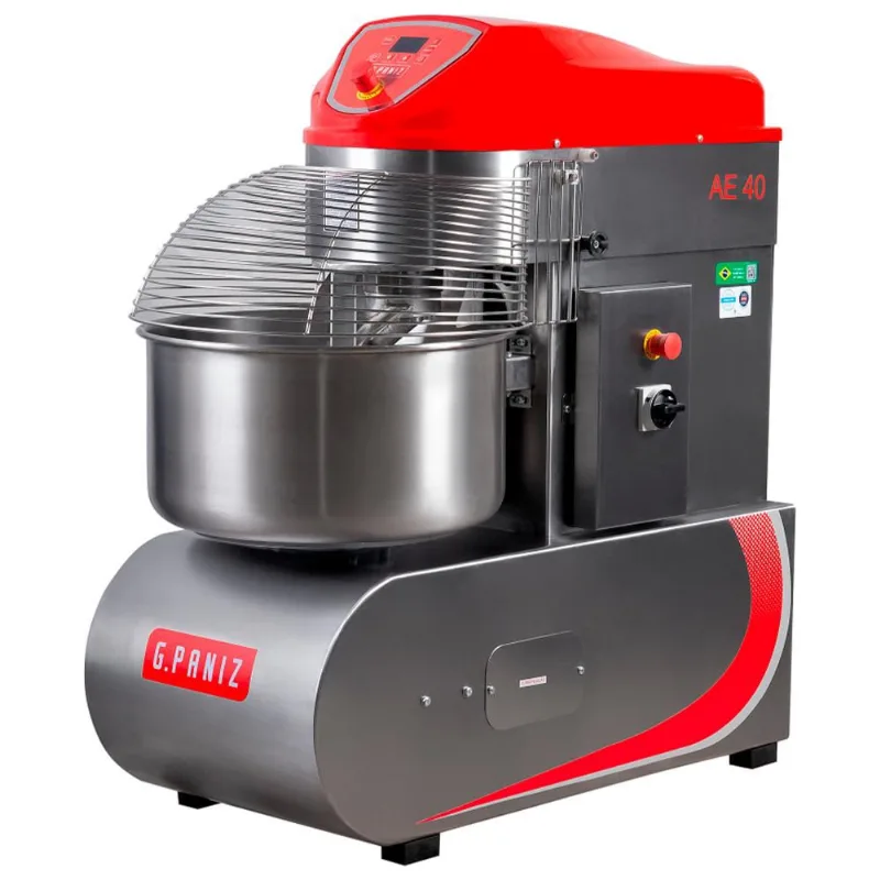 Amassadeira Espiral Inox Gpaniz 40kg 2 Velocidades Trifásico 380V ae 40 G2