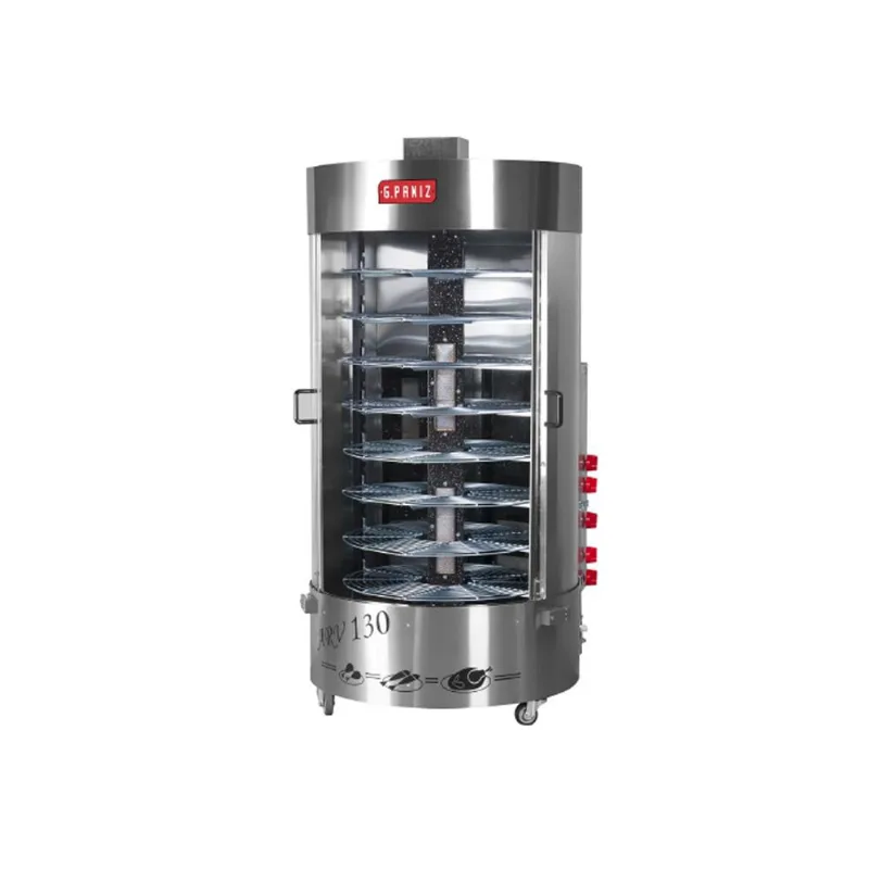 Assador de Carne Rotativo Gpaniz 130kg Bivolt Com Queimador Central arv 130