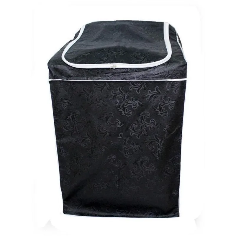 Capa Maquina De Lavar Com Zíper 12 à 15Kg Ge 13Kg Preto