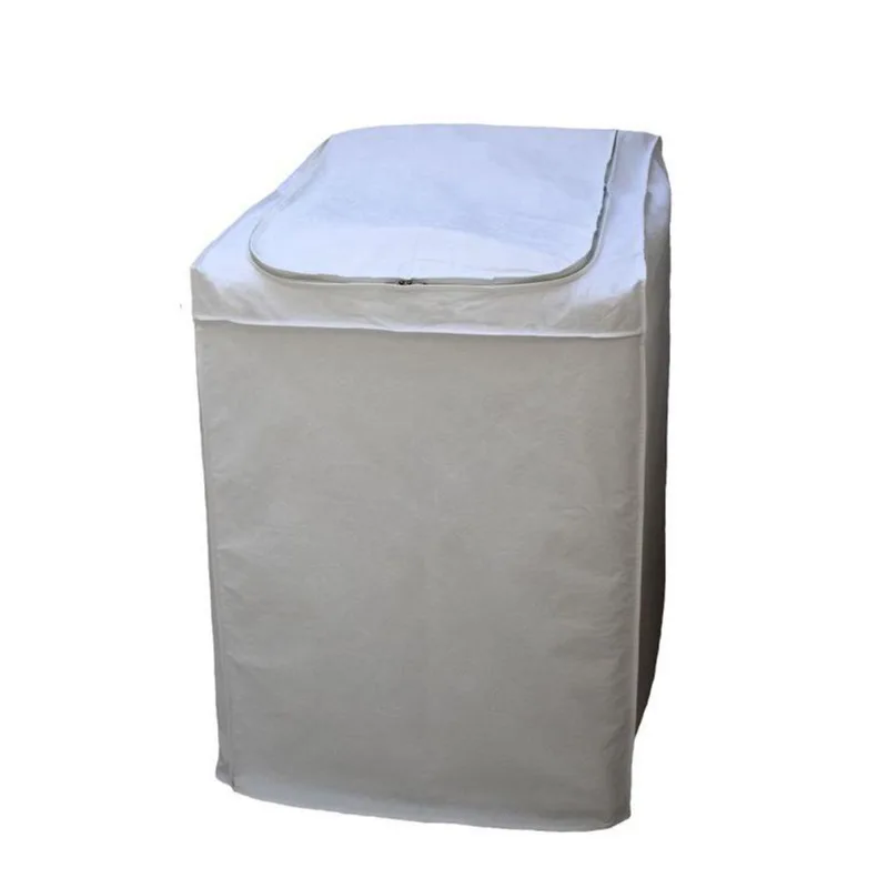 Capa Maquina De Lavar Com Zíper 12 à 15Kg Ge 13Kg - Branco