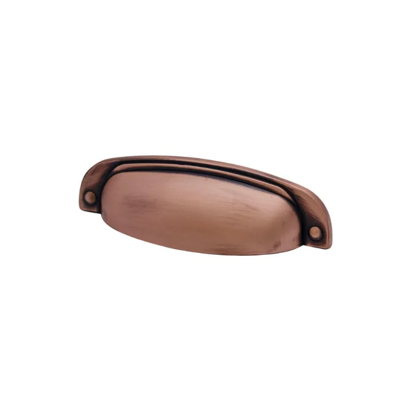 Puxador Quebec Cobre Velho Escovado Fosco 96 mm 2773 Linha Tradition Torralba - Torralba