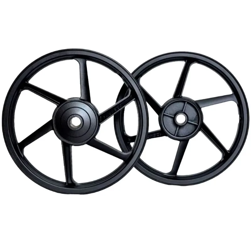 Aro Liga Leve BHD Titan 150 ES/KS 2004 A 2013 / Start 160 Freio A Tambor Mod 6 Pontas Preto (MP)