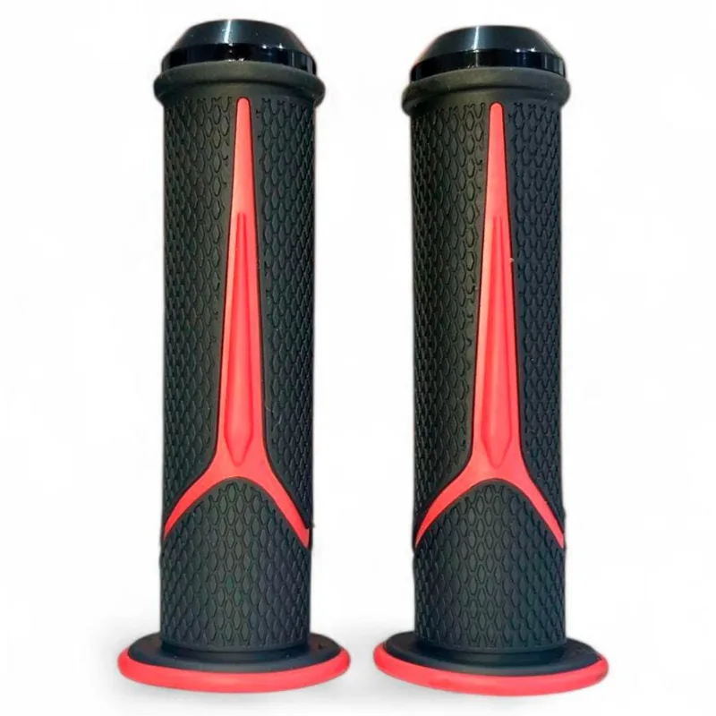 Manopla Para Moto BHD Universal Future Sem Roldana Preto E Vermelho (MP)