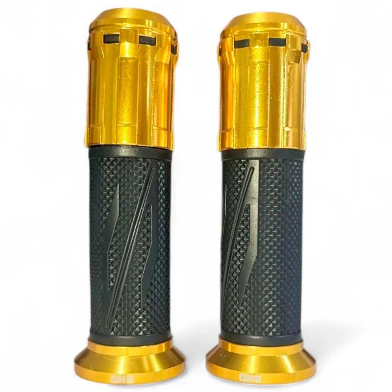 Manopla Para Moto BHD Universal Pro-Fit Sem Roldana Preto E Dourado (MP)