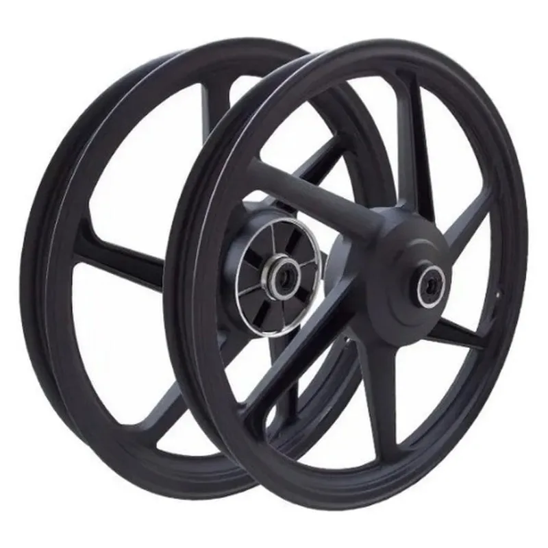 Aro Liga Leve BHD YBR 125 EK Freio A Tambor 6 Pontas Preto (MP)