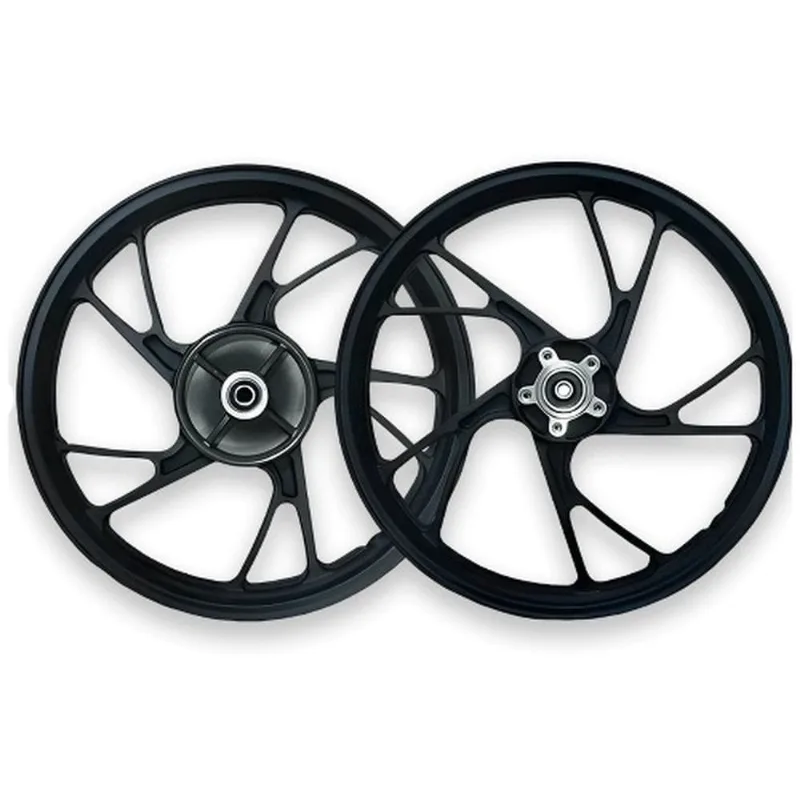 Aro Liga Leve BHD Titan 150 ESD ES/KS Freio A Tambor 5 Pontas Pé De Galinha Preto (MP)