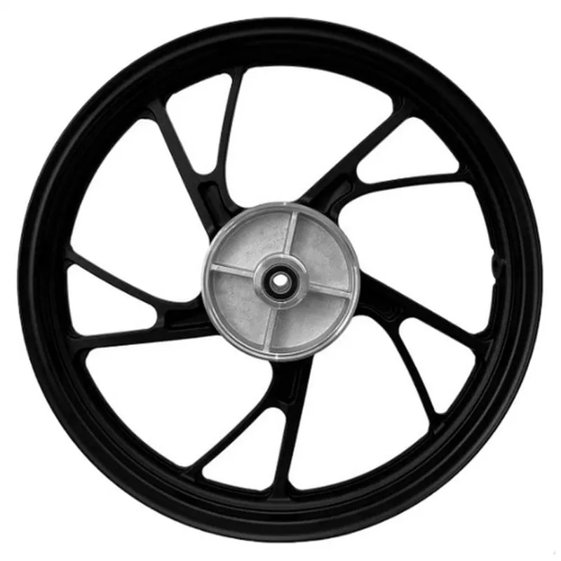 Aro Liga Leve Traseiro BHD Titan 150 KS/ES E Start 160 5 Pontas Pé De Galinha Preto (MP)
