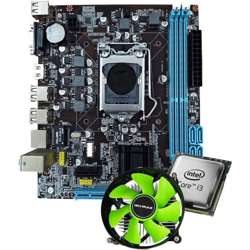 Kit Upgrade Intel Core I3 Terceira Geração Placa Mãe H61 Lg1155 Com Cooler