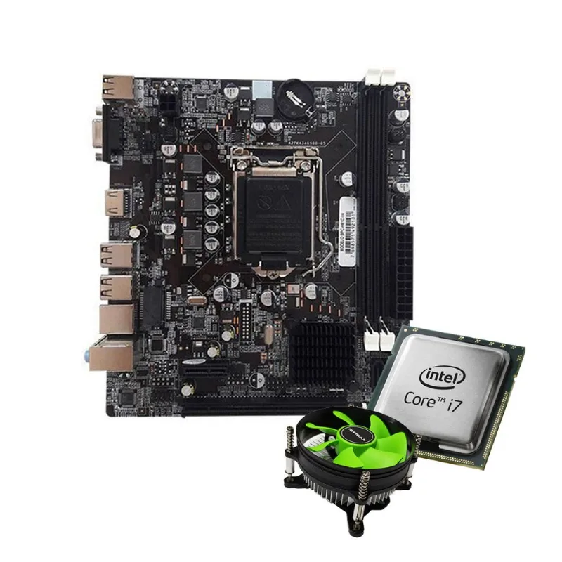 Kit Upgrade Com Placa Mãe H61 Processador I7 E Cooler