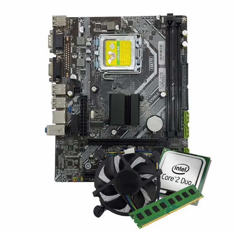 Kit Upgrade Core Duo E7200 Placa Mãe G41 4gb Ram E Cooler