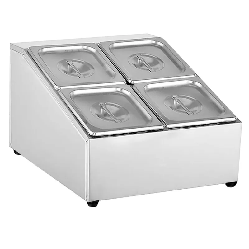 Condimentadora Pizzaiolo Pizzarola 4 cubas Dp 1/6x100 Tampa