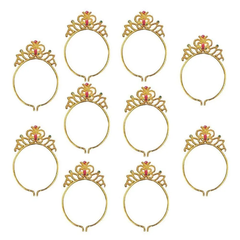 Tiara De Princesa Rainha Kit 10 Unidades
