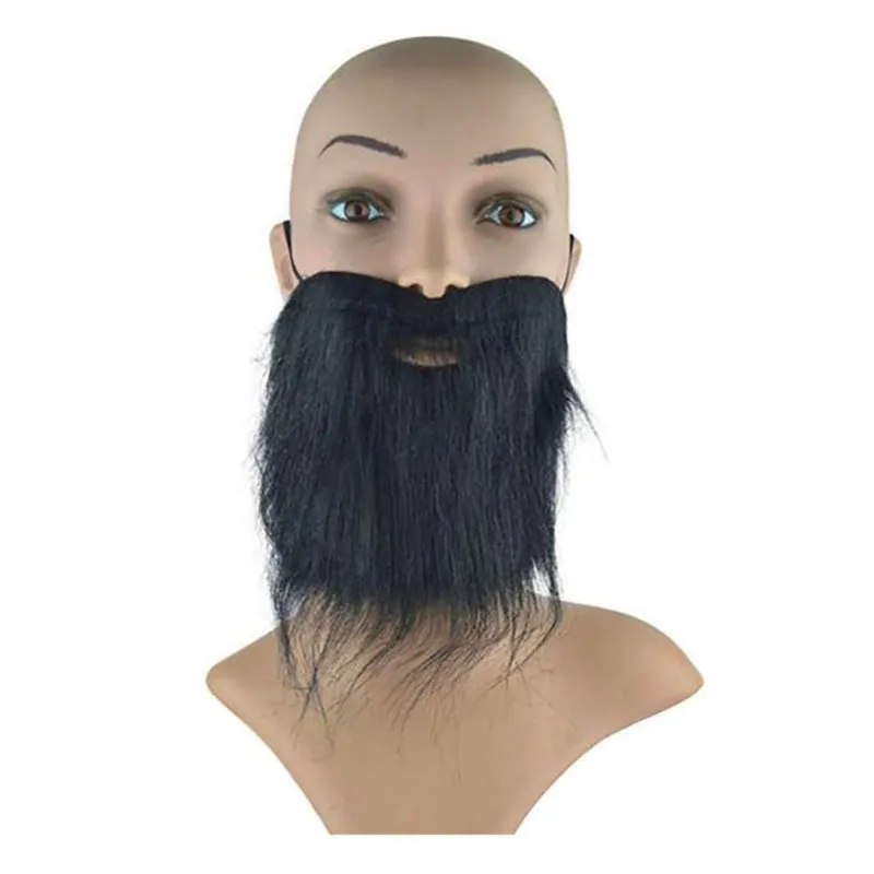 Barba Preta Postiça Para Fantasias