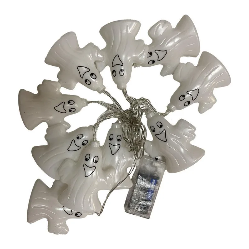 Pisca Pisca Fantasminhas Halloween 10Und Led Colorido Ydh