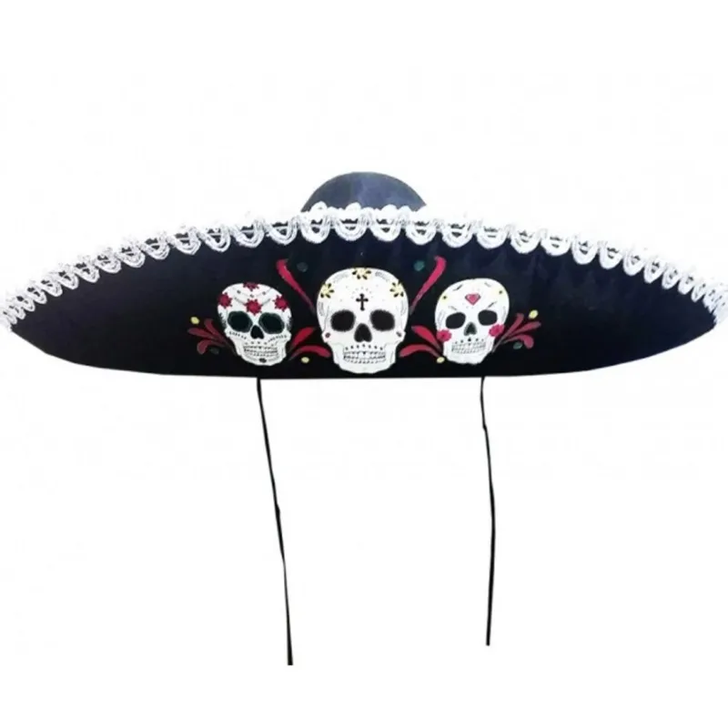 Chapéu Caveira Mexicana Luxo