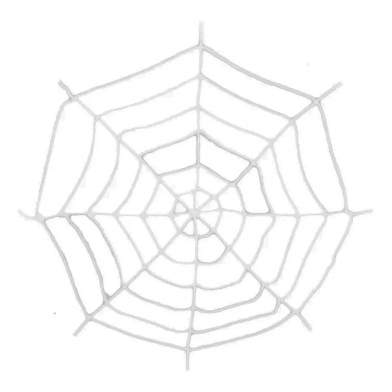 Teia De Aranha Branca Decoração Halloween 1.20mt Ydh
