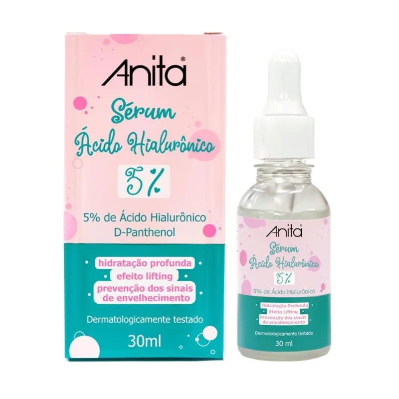 Sérum Ácido Hialurônico 5% Anita 30Ml
