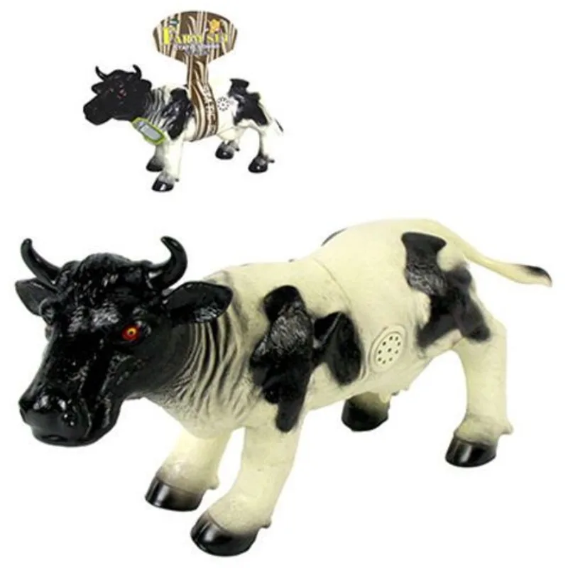 Brinquedo Vaca De Vinil Com Som A Bateria 34,5X19,5Cm ca