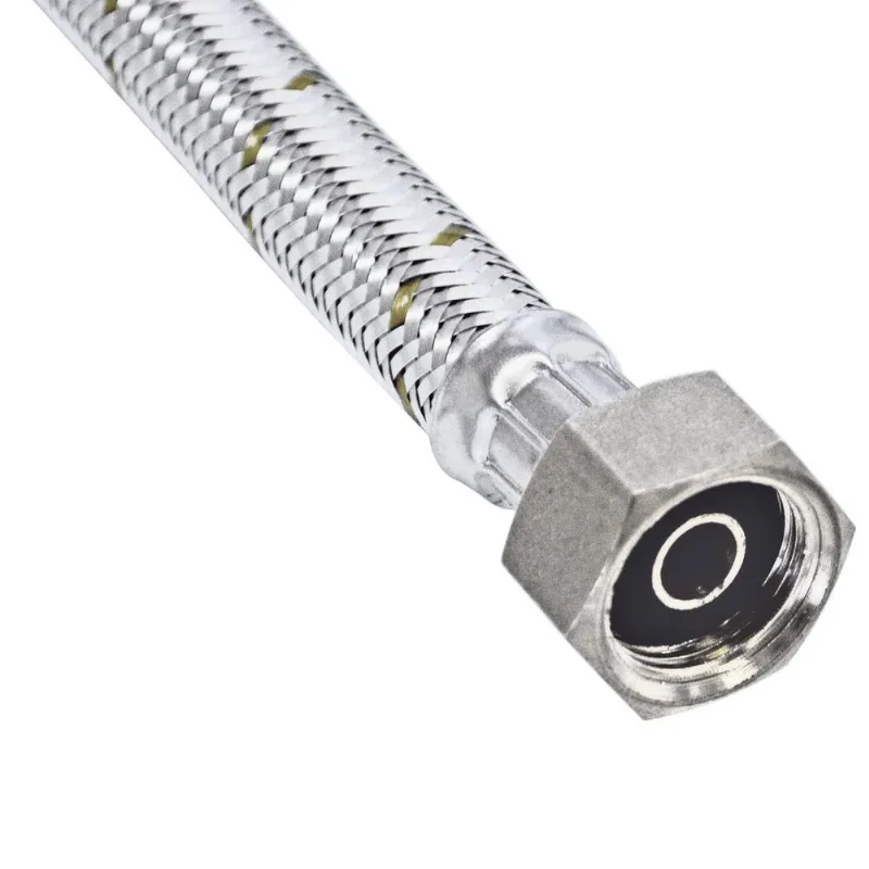 Engate Flexível Trançado Água Quente Fria 1/2x1/2 40cm