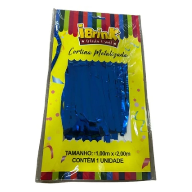 Cortina Metalizada Ibrink Azul Royal 1x2m (MP)