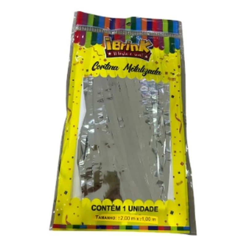 Cortina Metalizada Ibrink Prata 1x2m (MP)