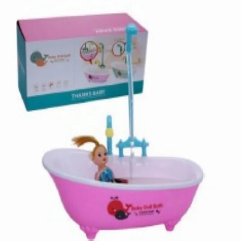 Banheira Infantil Criança Baby Boneca C/ Chuveiro Pilha
