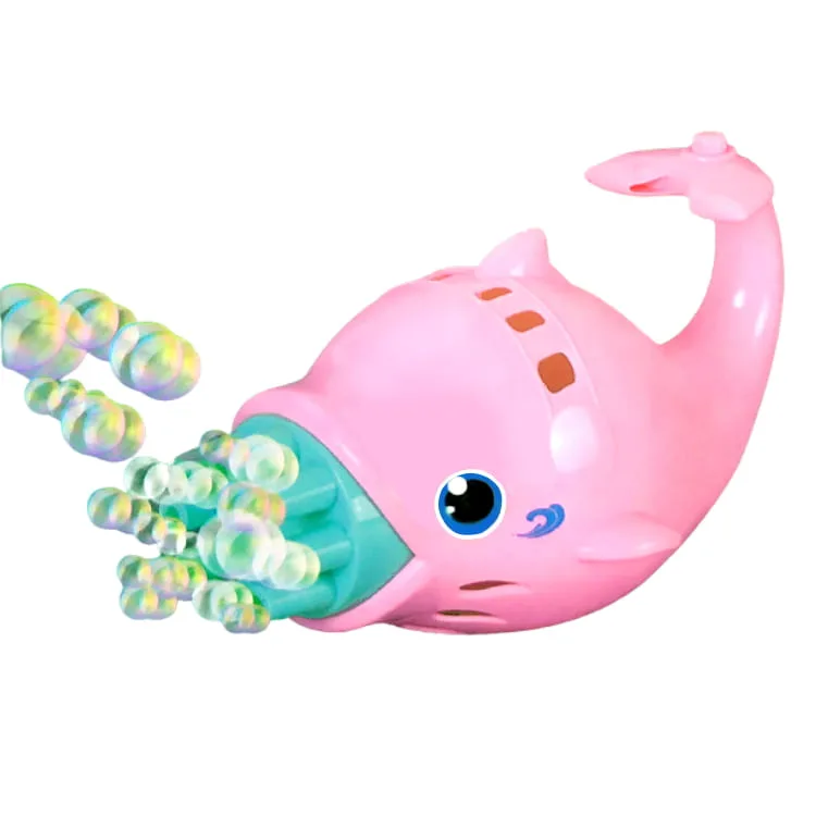 Lançador de Bolhas de Sabão Automático Infantil Golfinho Rosa - FLIX MOBILE