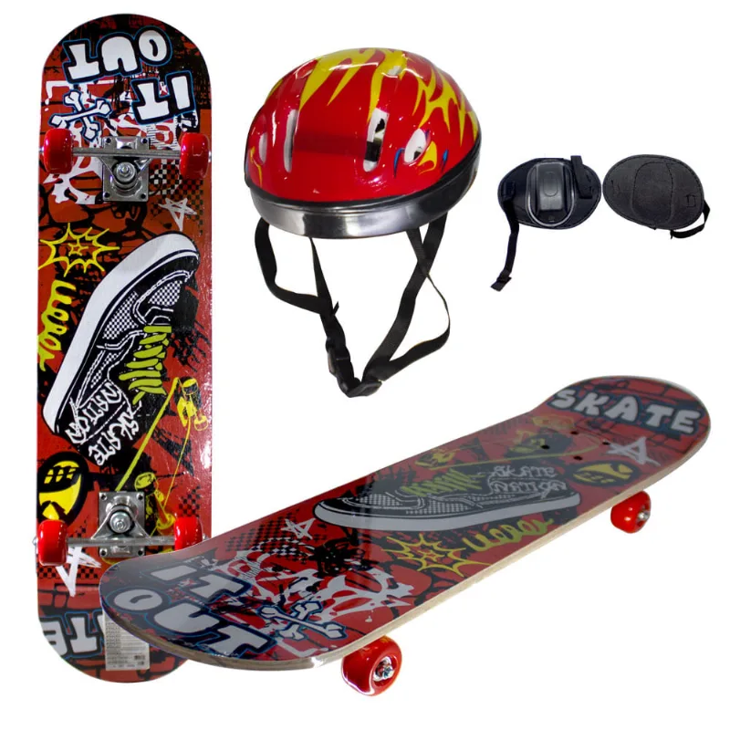 SKATE Super RADICAL + KIT DE PROTEÇÃO