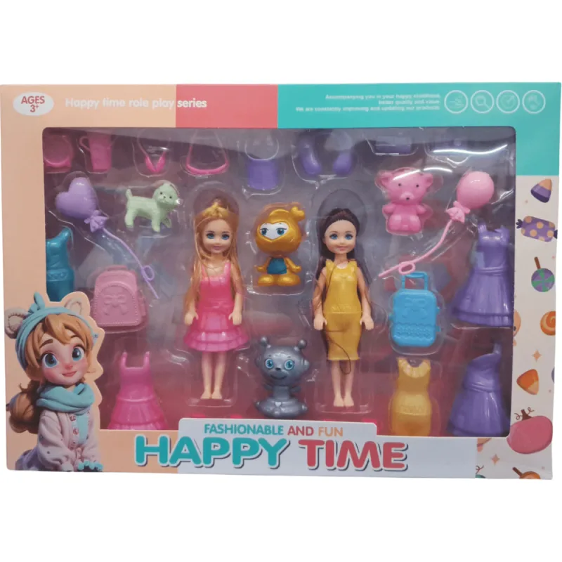 Boneca Happy Time com Acessórios - Futuro - Futuro