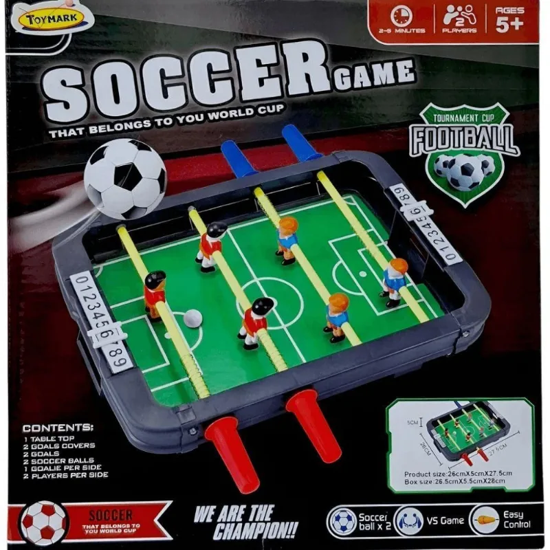 Jogo de Pebolim de Mesa Portátil FU3718 com Marcador de Gol Futuro Kids