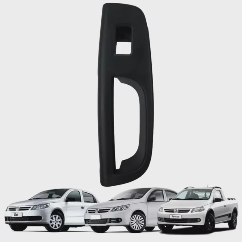 Puxador Interno Porta Gol Saveiro Voyage G5 Preto Direito Com Furo