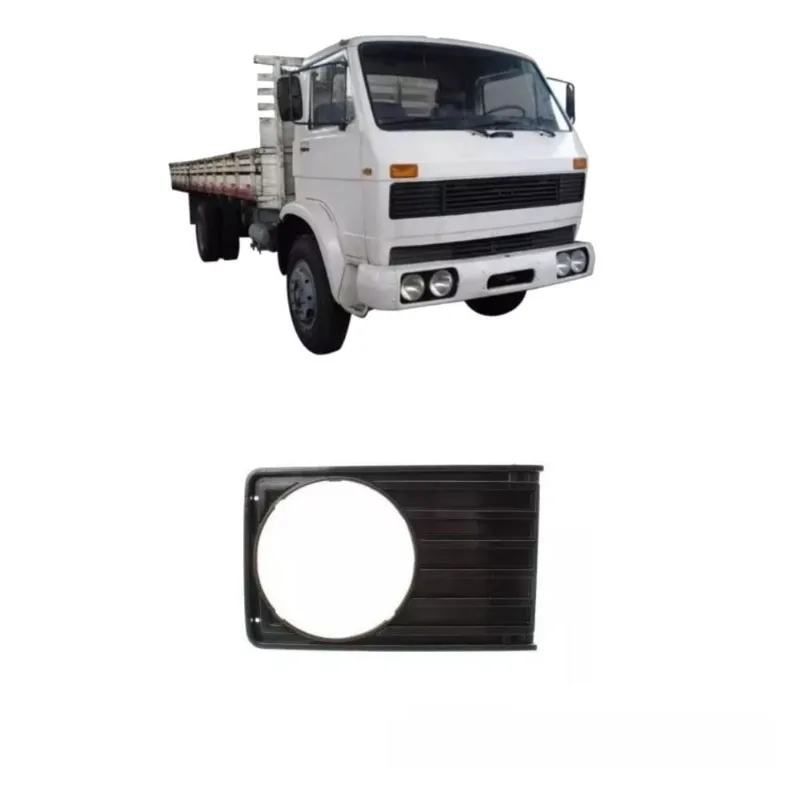 Moldura Farol Caminhão Vw 6-90 1984 A 1994 Furo Redondo - ld