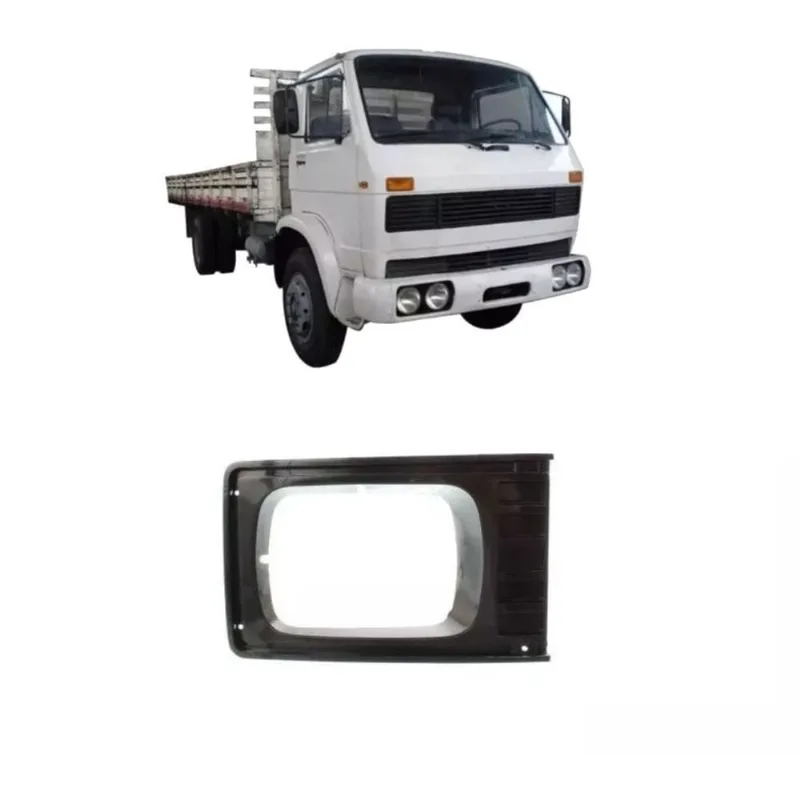Moldura Farol Caminhão Vw 7-90 1984 A 1994 Furo Retangular - ld