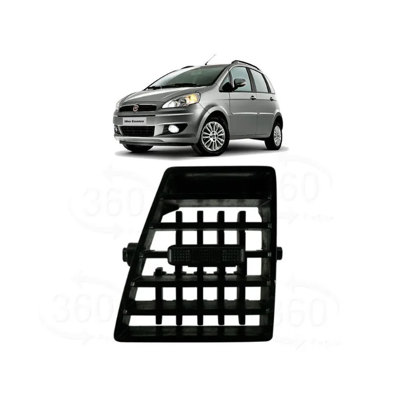 Difusor Saida De Ar Lateral Esquerdo Idea 2005/2012 Preto