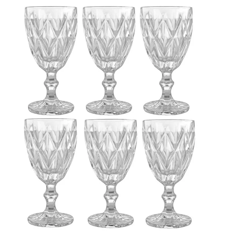 Jogo de 2 Taças para Agua Clear Vitral Verre - Mimo Style