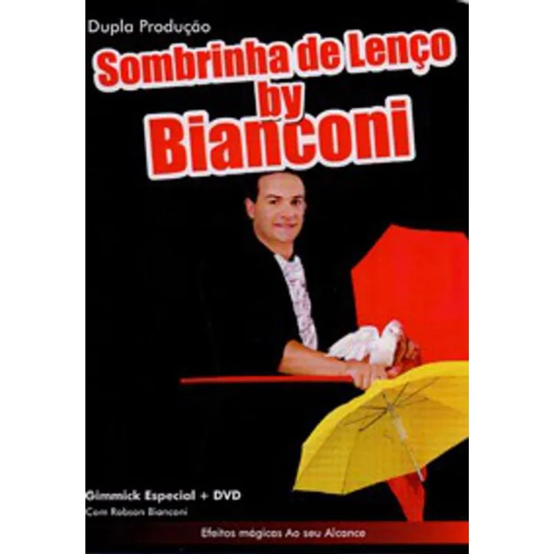 Dupla Produção Sombrinha De Lenço Gimmick Com Dvd M+
