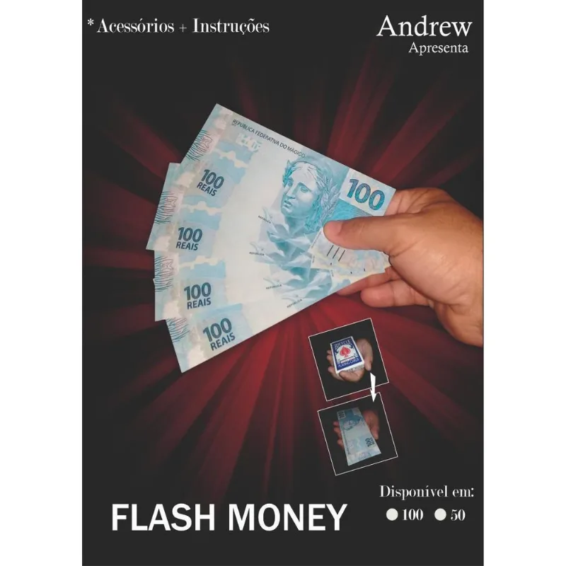 Flash Money By Andrew - Baralho Se Transforma Em Notas B+