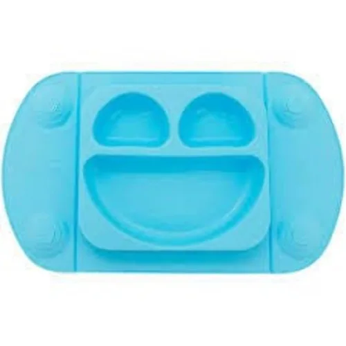 PRATO DE SILICONE PORTATIL AZUL PARA BEBÊ SN19072 PRATO DE SILICONE PORTATIL AZUL PARA BEBÊ 3461890 - MIMO
