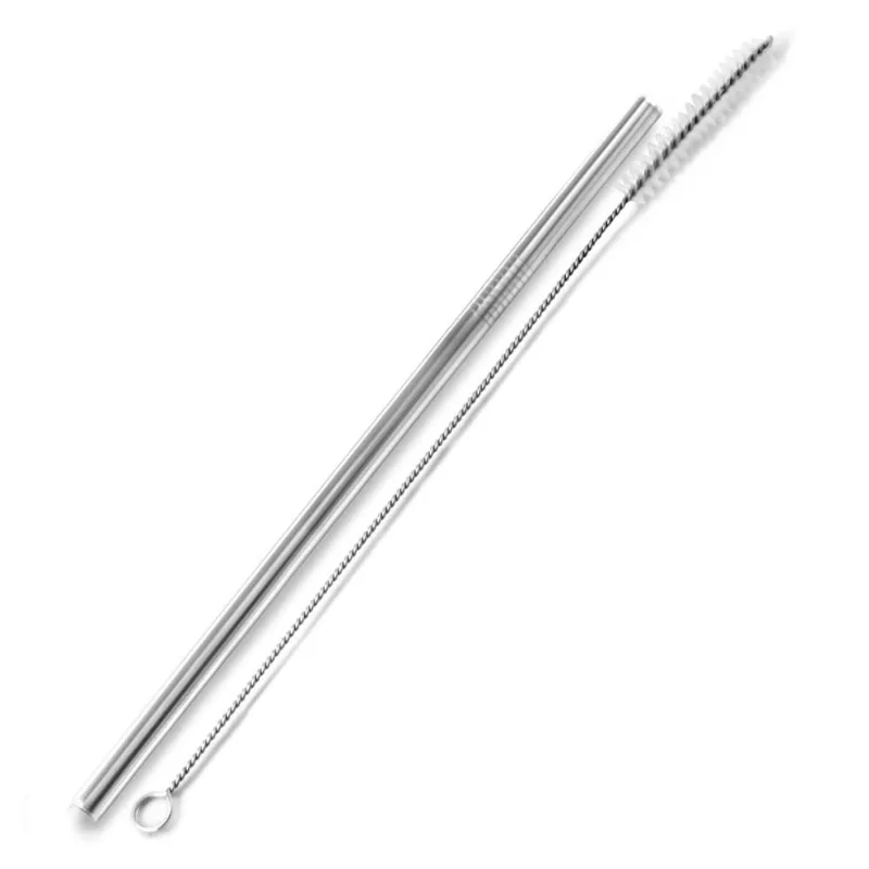 Canudo Reutilizável para Milk Shake em Aço Inox Mimo Style com Escova