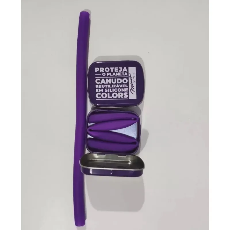 Canudo Reutilizável Silicone Flex Ac19170 Mimo