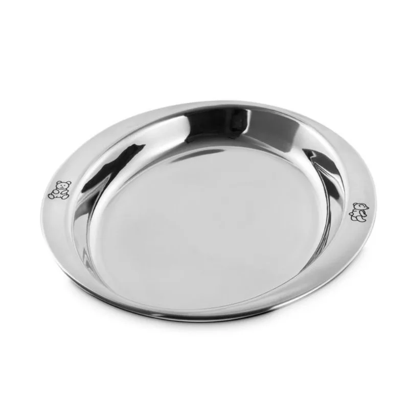 Prato Infantil Inox Infantil Bear 21 cm - Mimo Style - AN957