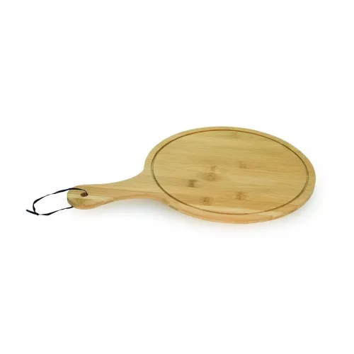 TÁBUA GOURMET REDONDA 43CM EM BAMBU ECOKITCHEN - MIMO STYLE - GOURMET